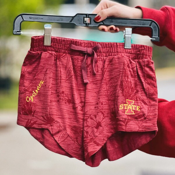 Colosseum Youth Girl's I-State Cyclones Cardinal Fern Shorts